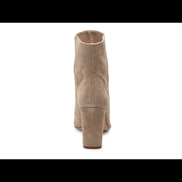 SPLENDID Rayna Suede Peep Toe Camel Bootie - Picture 6 of 6